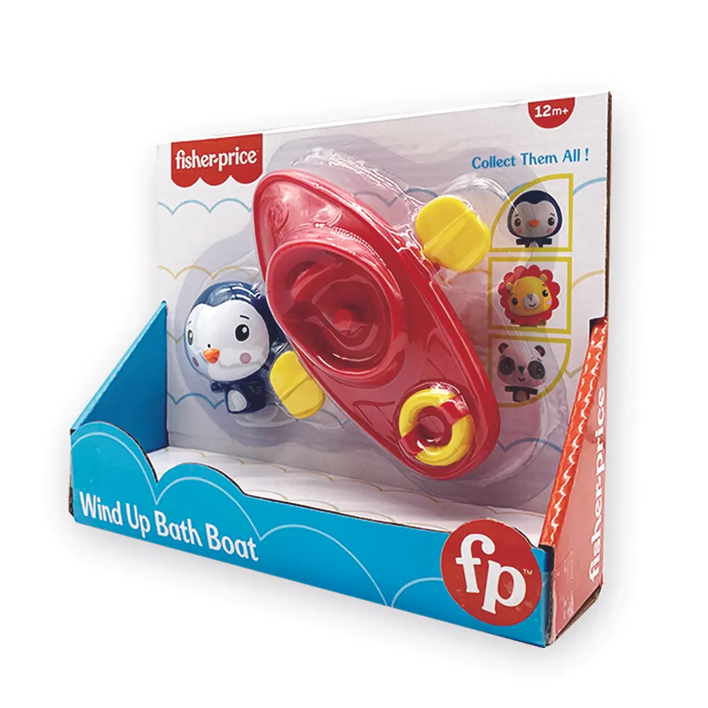Заводний човен для гри з водою Fisher-Price Пінгвін (GMBT003C) - фото 2