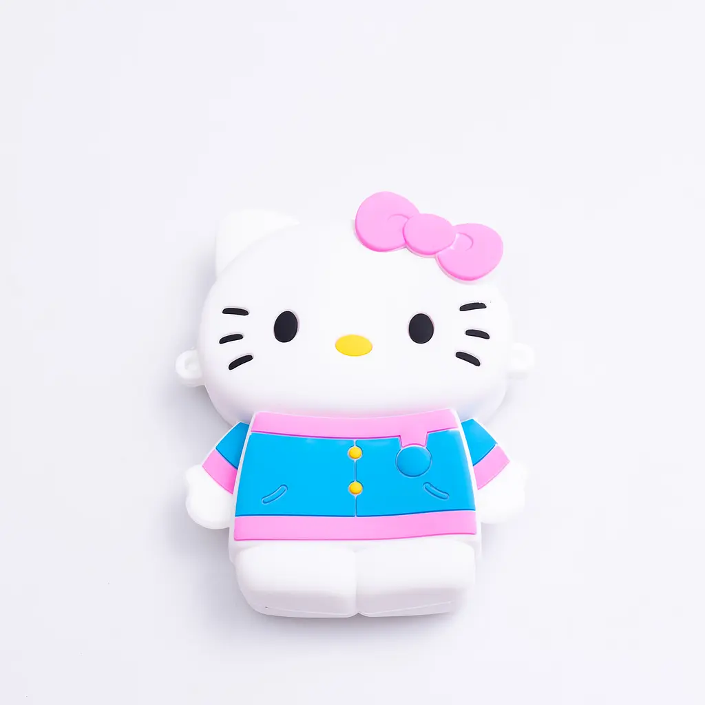 Дитяча сумочка Hello Kitty силіконова на блискавці 13*10*3 см, білий Yiwu HP-55-1W - фото 2