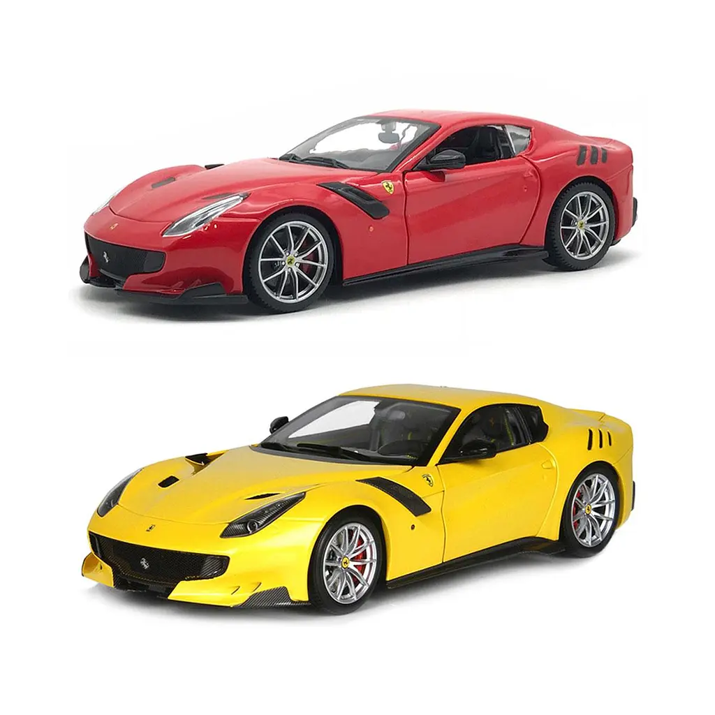 Автомодель - FERRARI F12TDF (асорті жовтий, червоний, 1:24) Bburago 18-26021