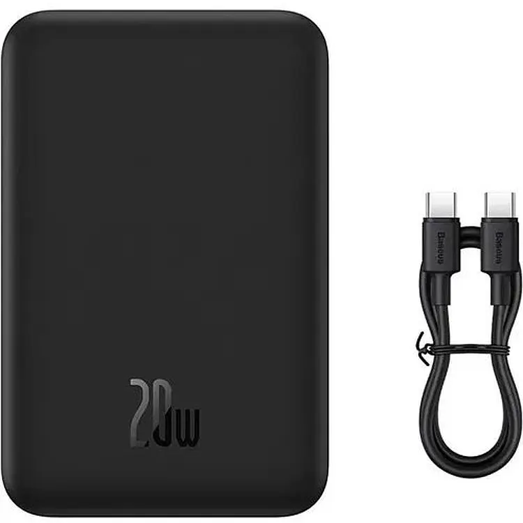 Портативна батарея Baseus Magnetic Mini Wireless Fast Charge 20000 mAh 20W PPCX150001 Black - фото 7