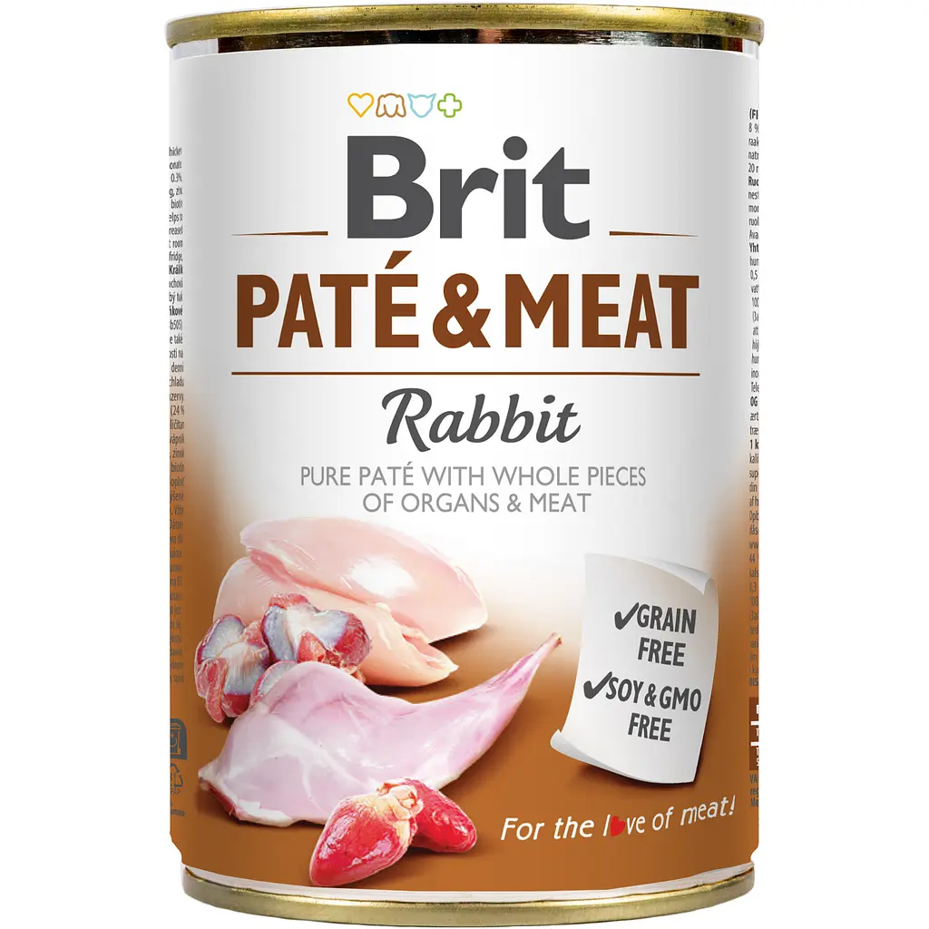 Вологий корм для собак Brit Pate & Meat Rabbit з кроликом 400 г