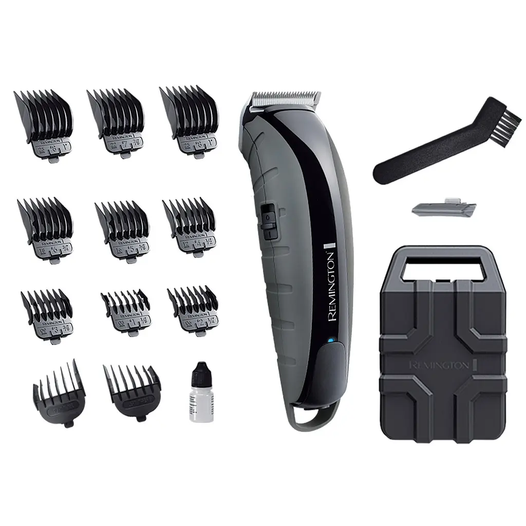 Машинка для стрижки Remington Virtually Indestructible, мережа+акум., насадок-11, сталь, сріблястий - фото 3
