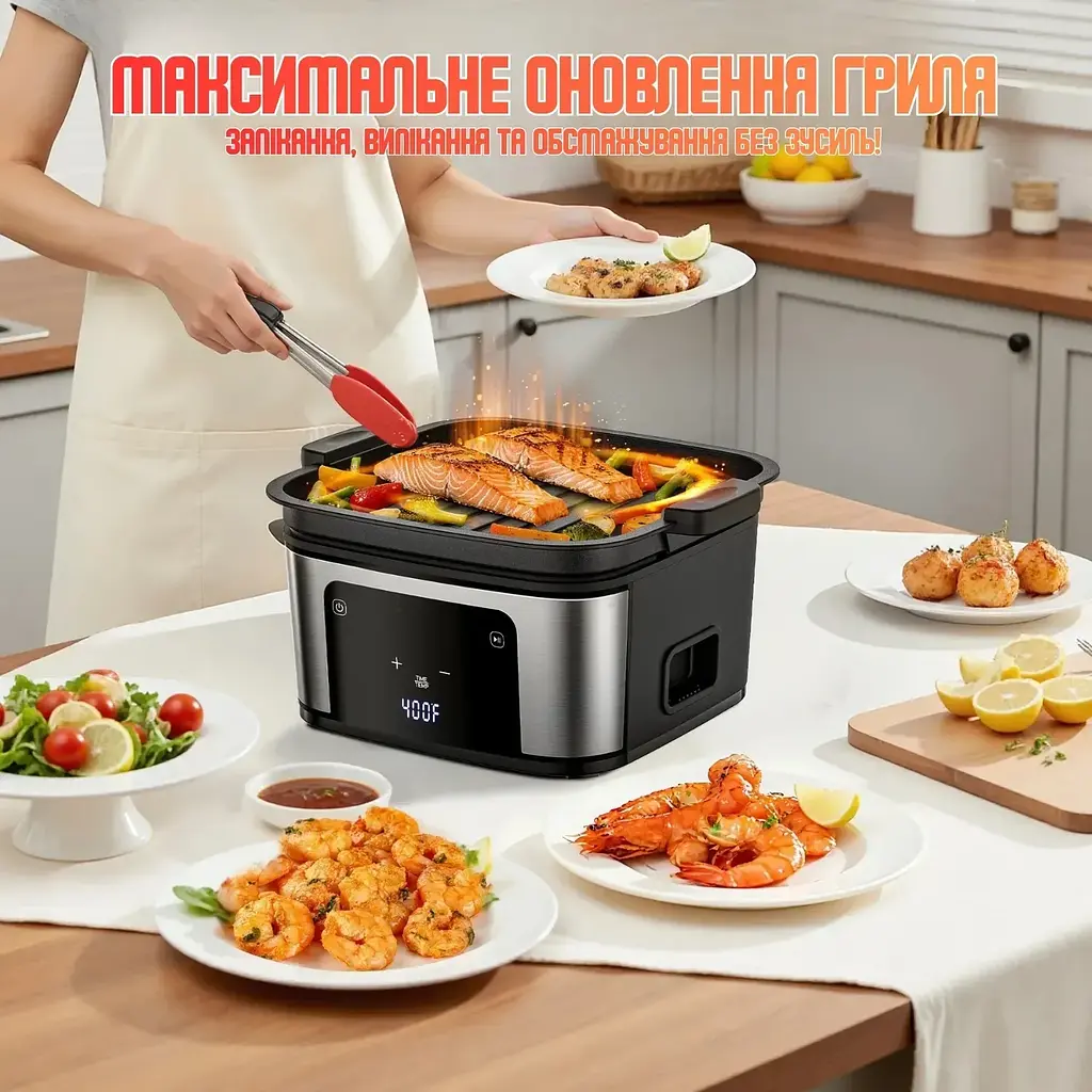 Аерофритюрниця DOMOTEC Air Fryer MS-3225 - фото 5
