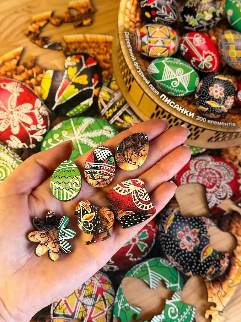 Пазл Спадщина дерев`яний UkrainianPuzzles Писанки - фото 6