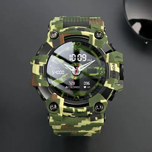 Смарт-годинник Skmei S231 силіконовий ремінець Camouflage (16696-hbr) - фото 4