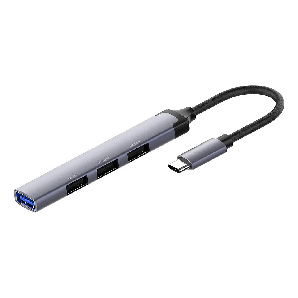 Концентратор ColorWay USB-C 4-в-1 USB2.0х3/USB3.0 (CW-HUB04) - фото 2
