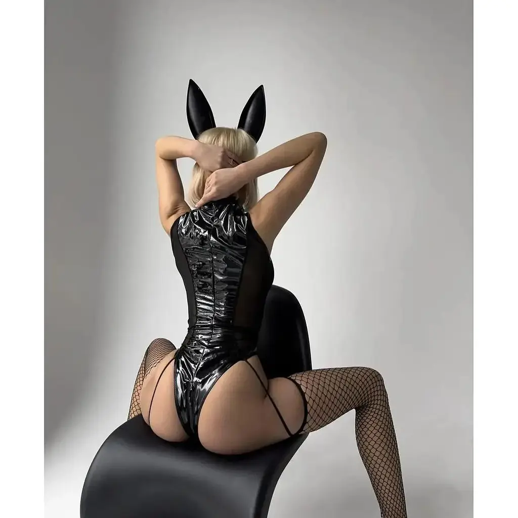 Эротическое латексное белье, костюм для ролевых игр PLAYBOY, БДСМ белье - фото 4
