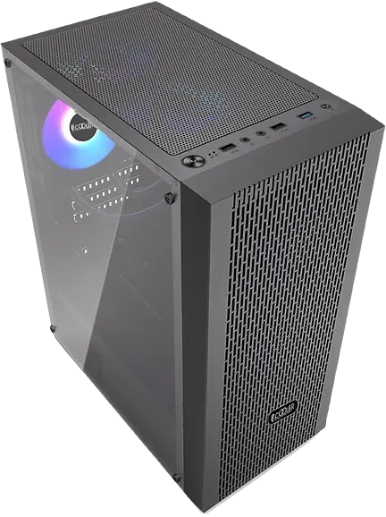 Корпус PcCooler DIAMOND MA100 MESH ARGB Black - фото 2
