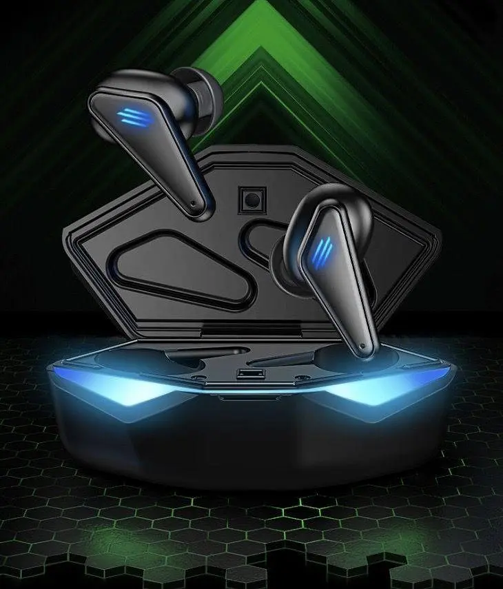 Игровые водонепроницаемые bluetooth наушники TWS K55 с LED подсветкой Геймерские беспроводные наушники - фото 9