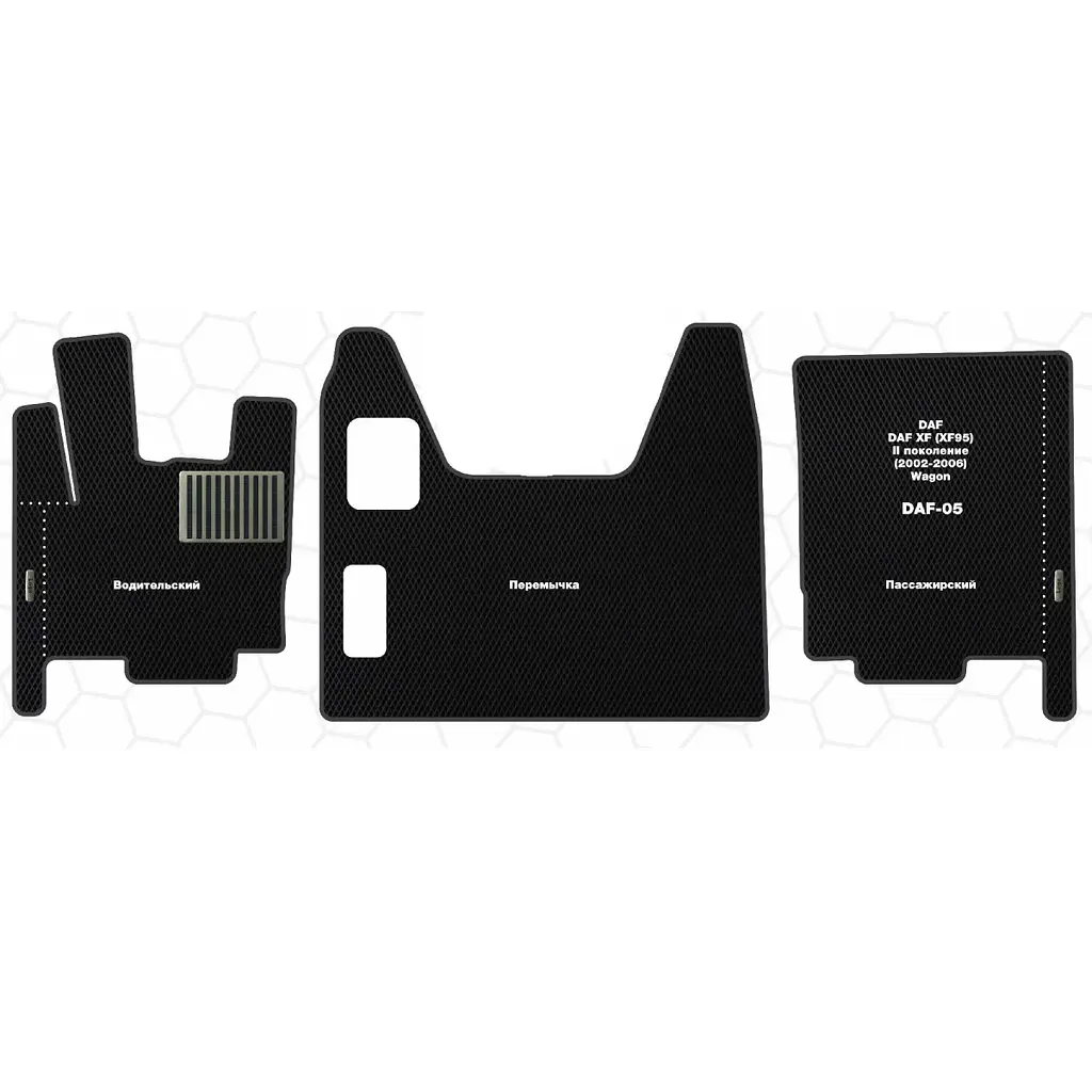 Ворсові килимки центральна частина для DAF XF 95 2002-2006 з підп'ятником 1 шт (Magnum) - фото 2