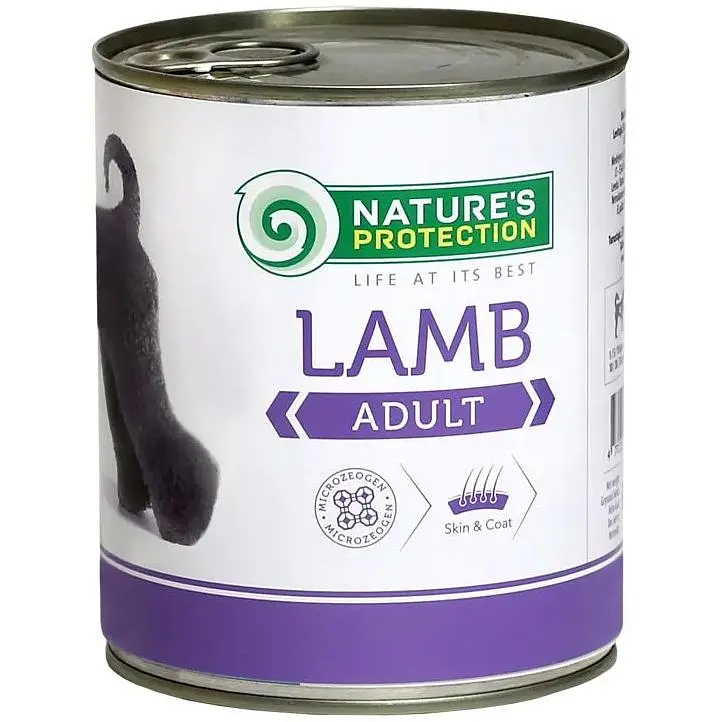 Консерви для собак Nature's Protection Adult Lamb з ягням 800 г (KIK24632)