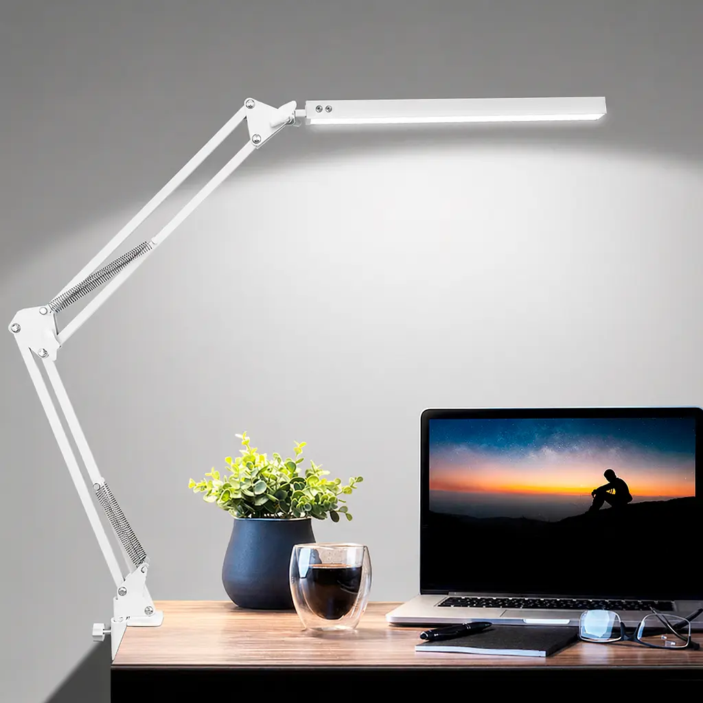 Світильник настільний Eurolamp LED на струбцині 10W 2800-6500K білий (LED-TLS-10W(white) - фото 4