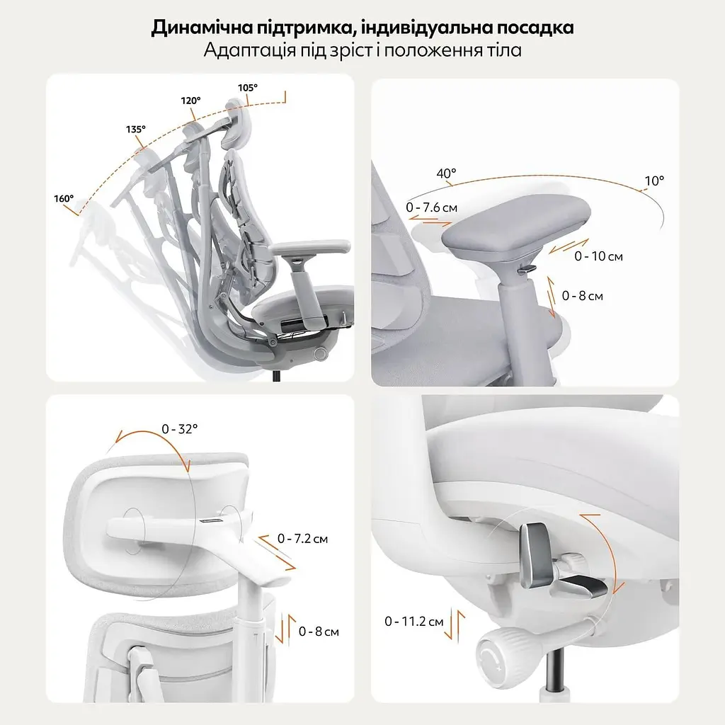 Ігрове крісло LiberNovo Omni Space Gray (CP-GW-0000015-00-00) - фото 10