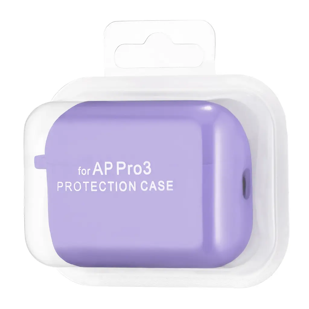 Чохол Silicone Case 2,5mm with microfiber for AirPods Pro 3 Elegant Фіолетовий - фото 2