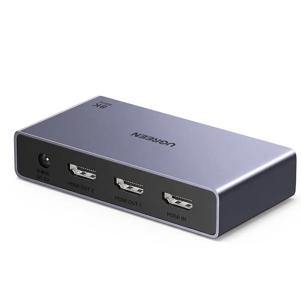 Розподільник відеосигналу UGREEN CM694 сплітер 1 вхід 2 виходи HDMI 2.1 8K 60 Гц 4K 240 Гц (25149)