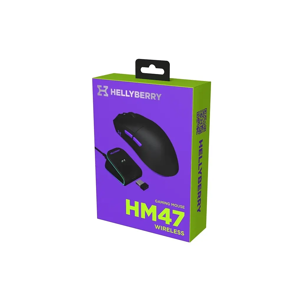 Мишка Hator Hellyberry HM47 Wireless Black/Violet (HM47_black_violet) - фото 2