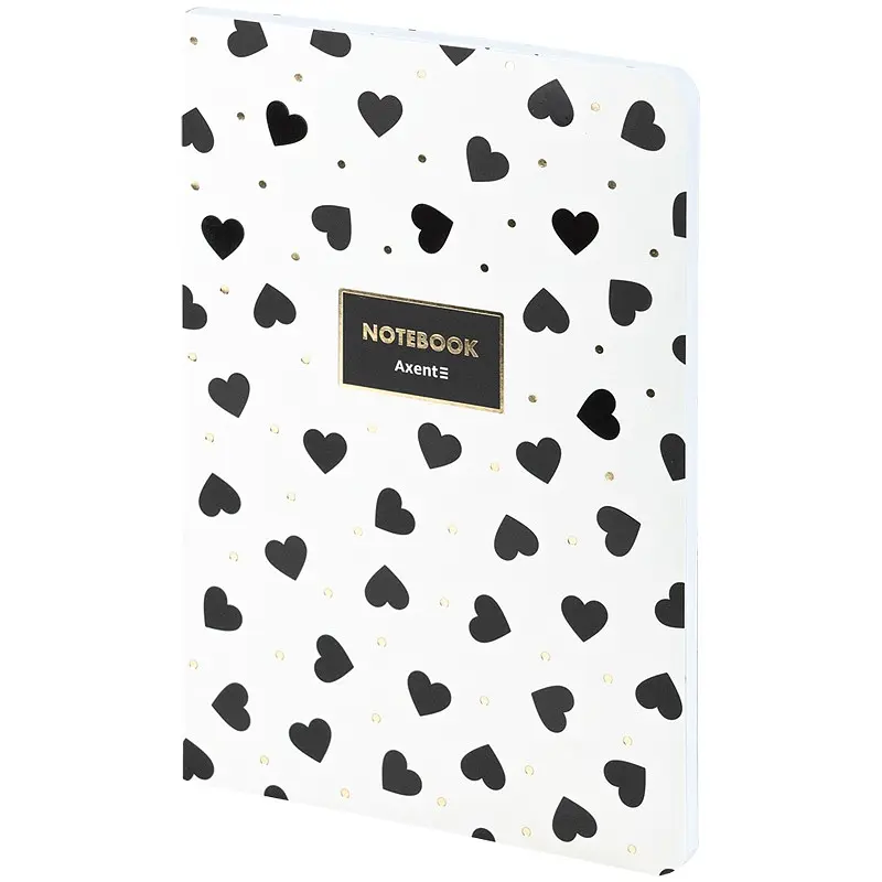 Книга записна A5 в клітинку Black&White 80 аркушів (8700-26-A) - фото 2