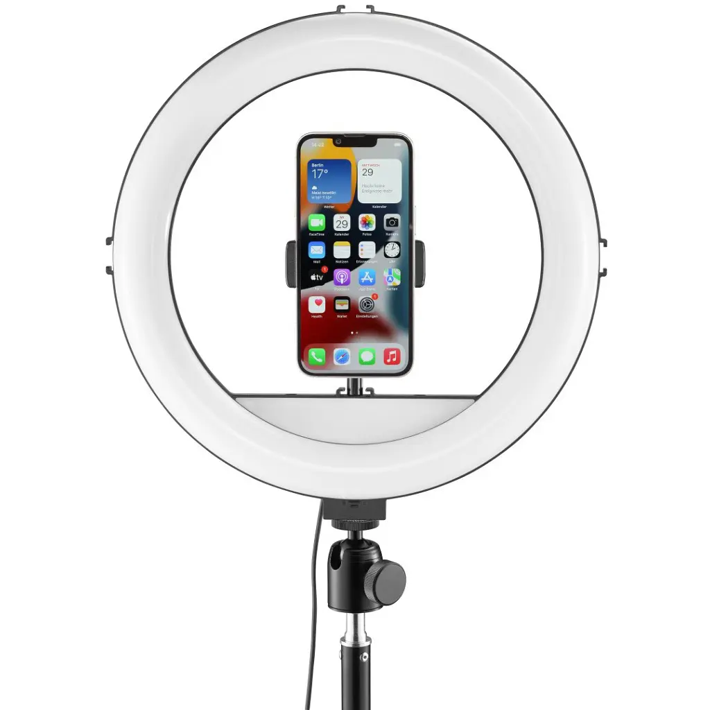 Набір блогера Hama Smartphone Tripod Steady-120 V2, 185см, Bluetooth, LED ring (00004659) - фото 11