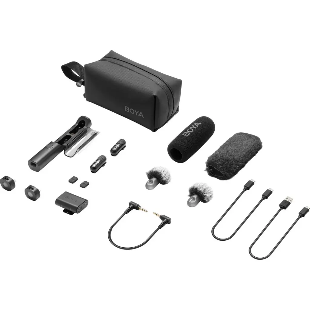 Мікрофонна радіосистема Boya Magic 02 USB-C/Lightning with 2 TX + 2 RX + 1 TRS Black [168864] - фото 6