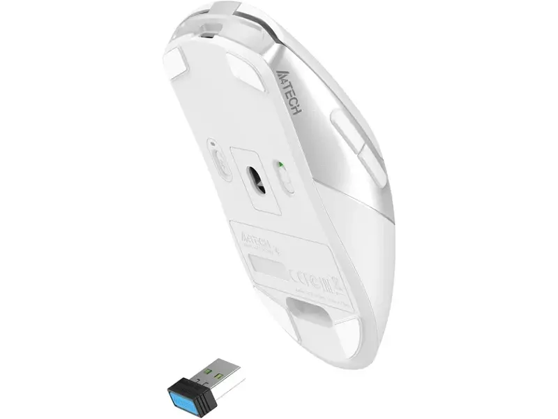 Миша A4Tech Fstyler FB50C Plus Wireless/Bluetooth White - фото 3