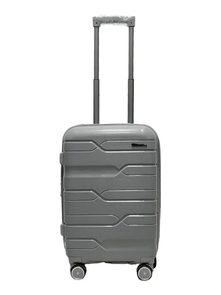 Валіза маленька S поліпропілен Milano bag 0306 56×35×24см 33л Срібна