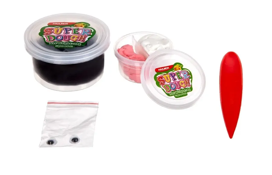 Маса для ліплення Paulinda Super Dough Fun4one Кіт з рухомими очима чорний (PL-1 561) - фото 3