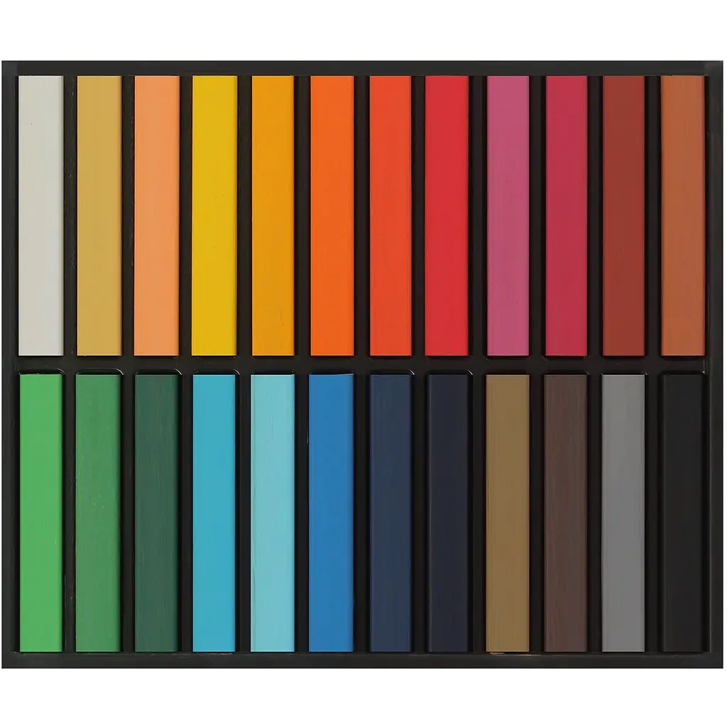 Пастель сухая художественная мягкая ZiBi ART Line 24 цвета (ZB.2494) - фото 2