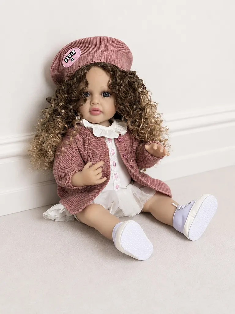 Реалістична Кукла Реборн 55 см повністю вінілова Doll Reborn Baby К0100507 - фото 6