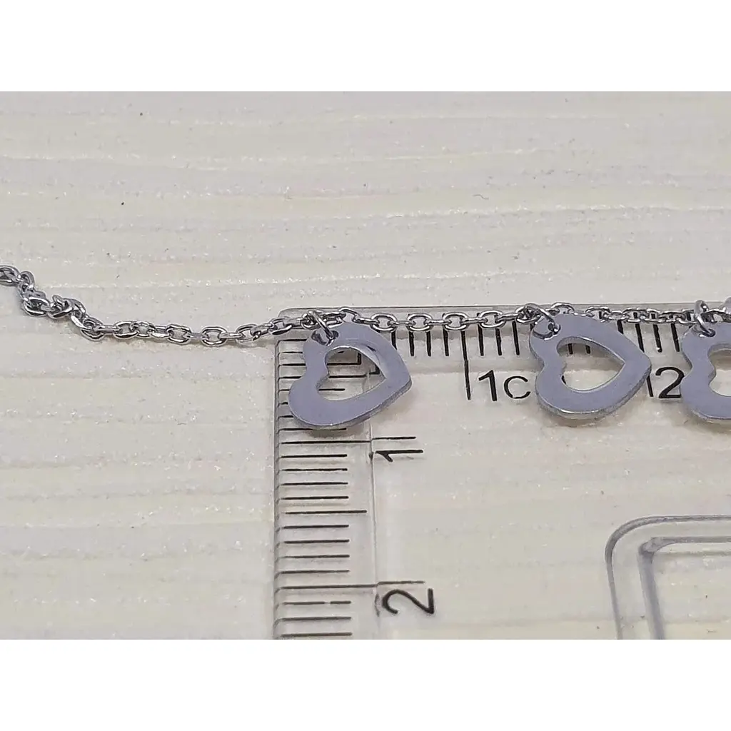 Серебряное колье Qvaliz Сердечки. 90801366 - фото 4