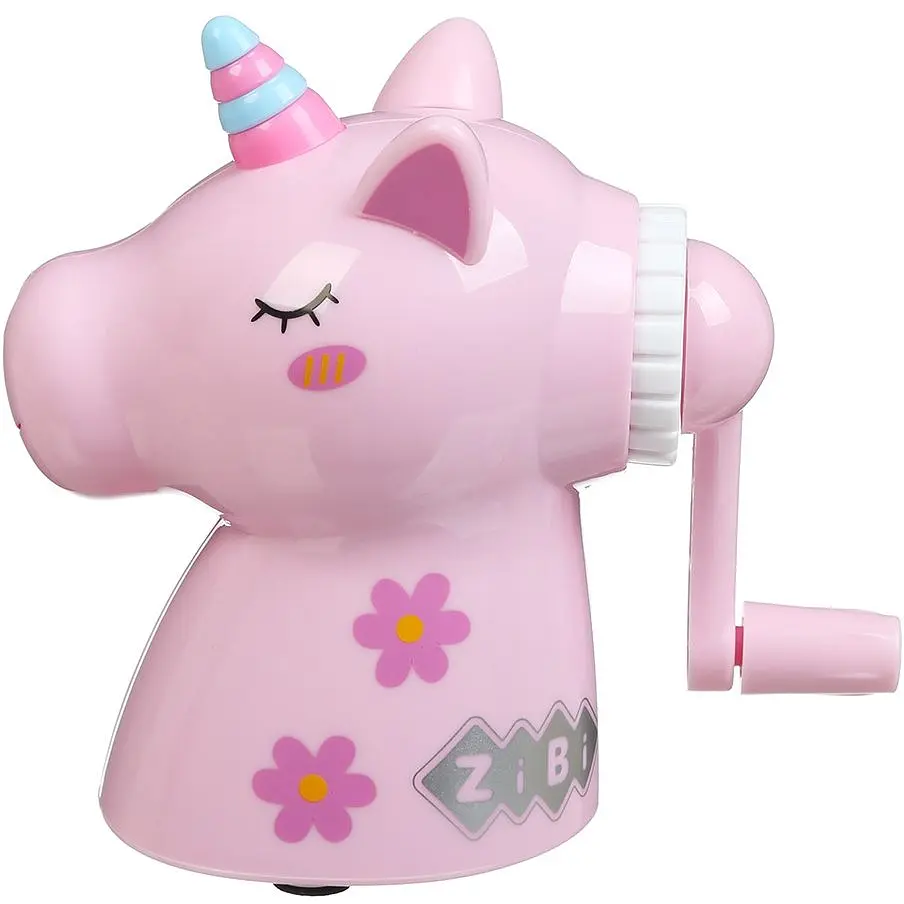 Точилка для карандашей Zibi Unicorn Kids Line механическая розовая (ZB.5517) - фото 2