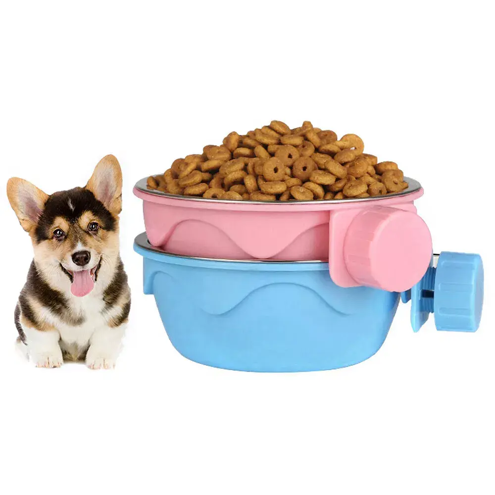 Миска з кріпленням до клітки/вольєру Derby Fixable Pet Bowl, M Рожевий - фото 4