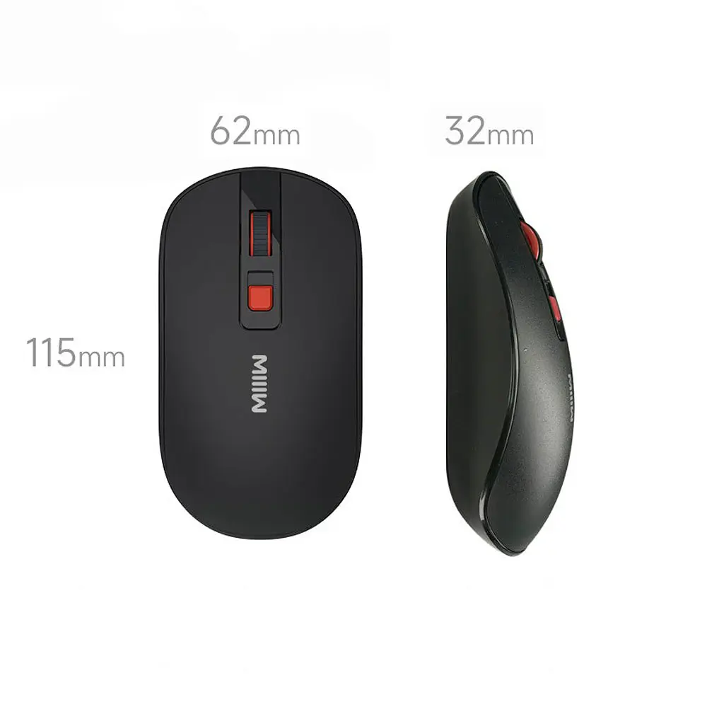 Миша Xiaomi MiiiW Wireless Mute Mouse Lite PM21 (MW23M21) White - фото 8