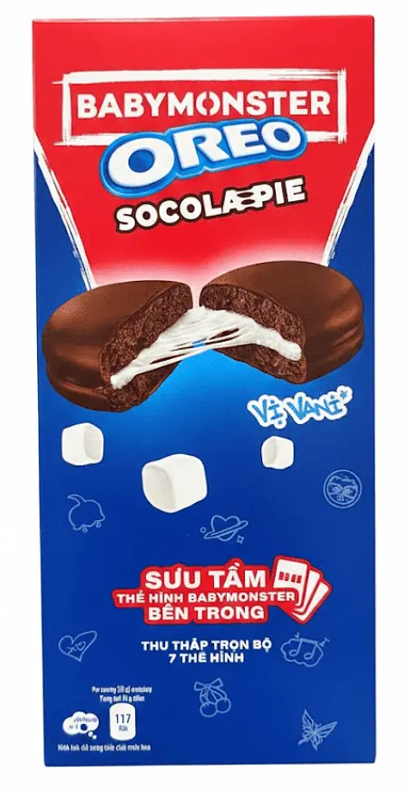 Шоколадні тістечка Oreo Socola-Pie BabyMonster Chocolate 168г