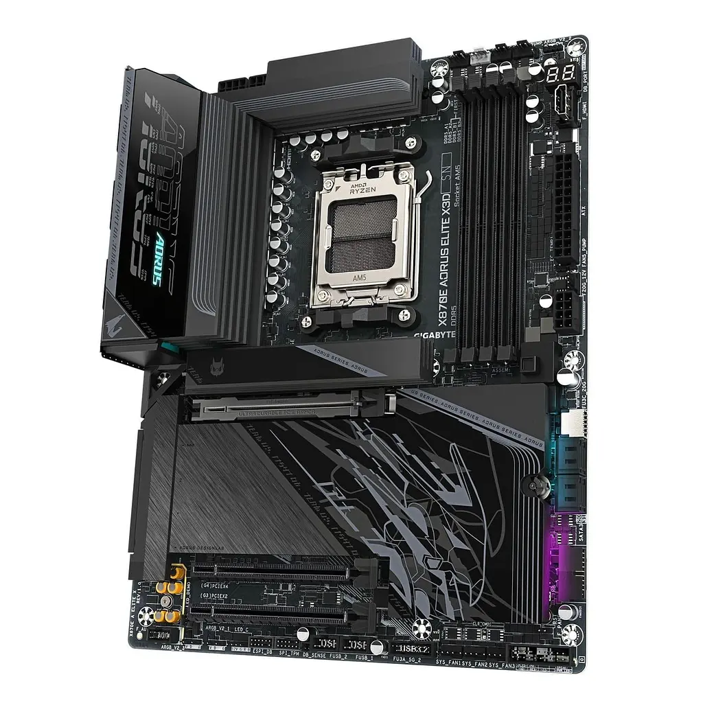 Материнська плата GIGABYTE X870E AORUS ELITE X3D (X870E AORUS ELITE X3D) (Socket AM5, AMD X870E, ATX) - фото 2