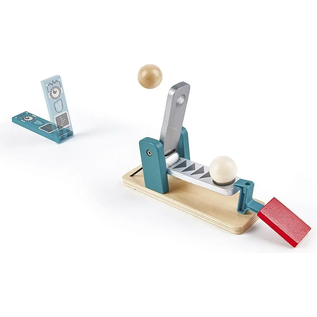 Динамічний конструктор Hape Ефект доміно Фабрика роботів 122 елементів (E1057) - фото 4