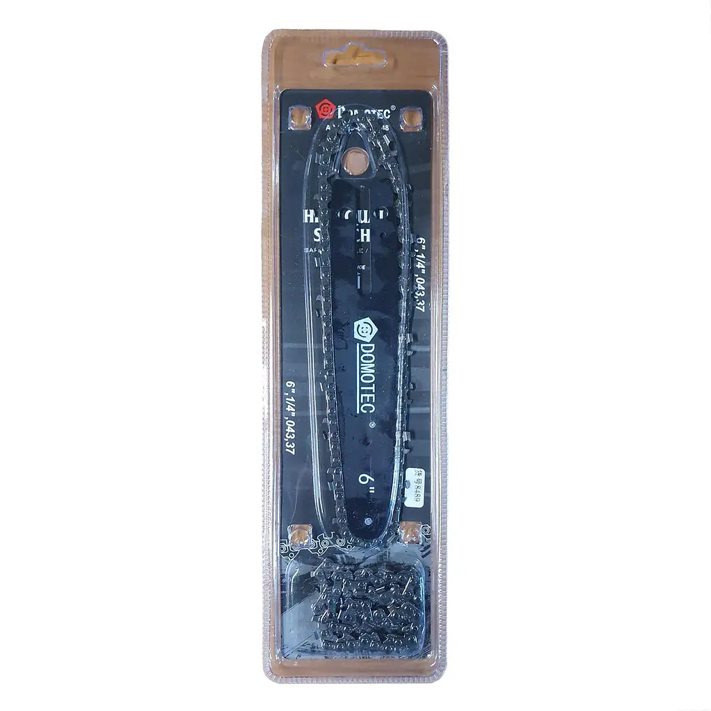 Цепь для пилы Domotec 6", 1/4", 37 узлов, шина и цепь на электропилу 6 дюймов с шагом 1/4" дюйма, 37 узлов - фото 3