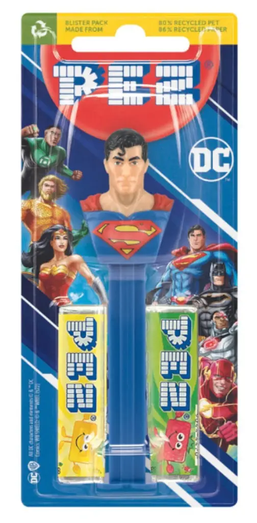 Диспенсер із цукерками Pez DC Super Heroes Collection Супермен 17г - фото 2