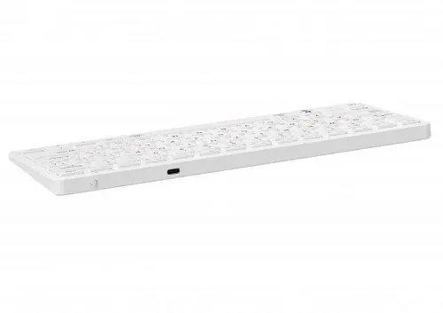 Клавіатура бездротова Maxxter KBW-C01S-UA, Silver, USB 2.4GHz, 78 кнопок, акумулятор 180 mAh - фото 2