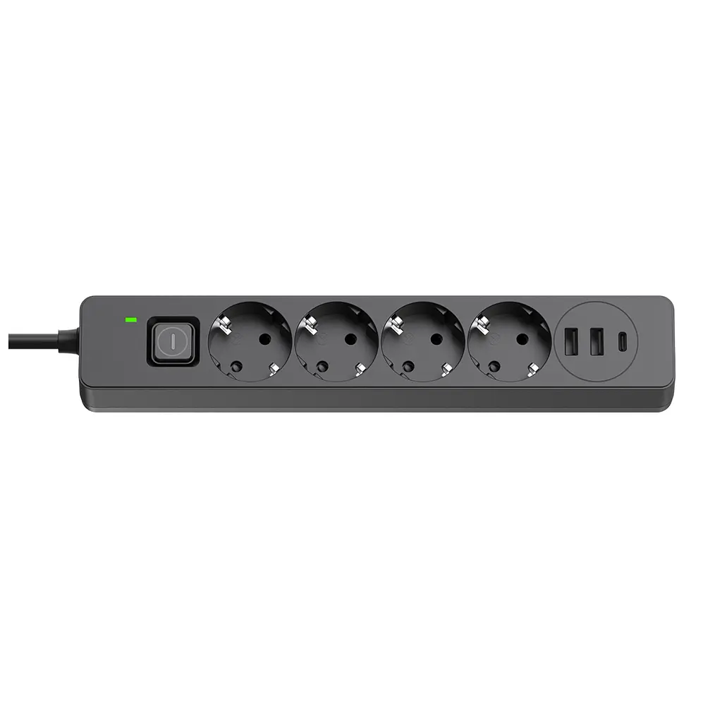Мережевий фільтр живлення ColorWay CW-CHE432PDB, 4 розетки/3USB 2M (CW-CHE432PDB) - фото 4