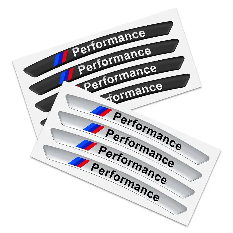Емблема обода колеса Performance 4 шт Алюміній наклейка на диски на скотчі - фото 5