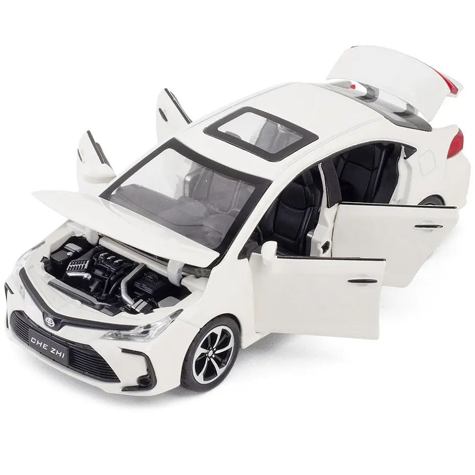 Колекційна металева модель автомобіля АвтоЕксперт Toyota Corolla з інерцією, світлом та звуком 1:32 - фото 4