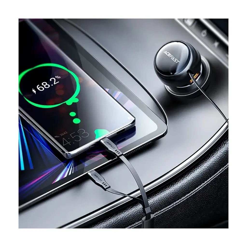 Зарядний пристрій Acefast 3xUSB 53W (2xUSB-C+USB-A) + cable USB-C 2in1 B13 (6974316282921) - фото 8