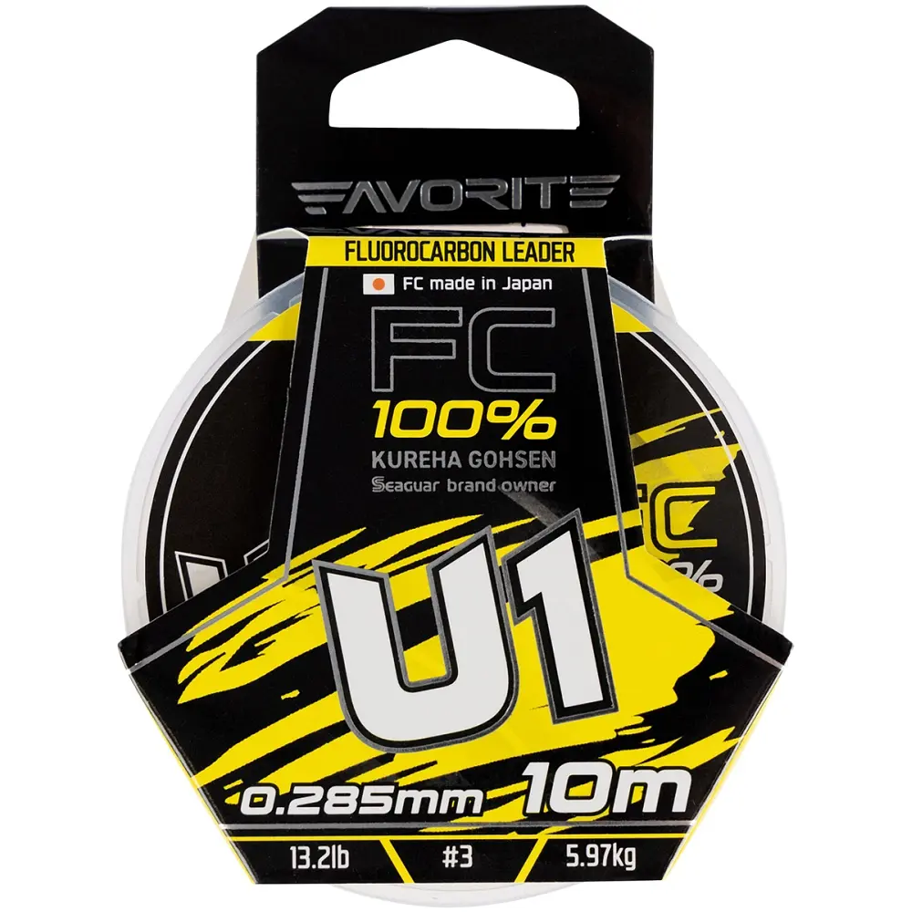 Флюорокарбон Favorite U1 FC 10 м 3.0/0.285 мм 13.2 lb/5.97 кг - фото 2