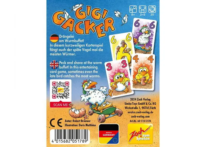 Настольная игра Zoch Джиджи Шутник. Карточная игра (Gigi Gacker – Das Kartenspiel) (англ.) (601105178) - фото 2