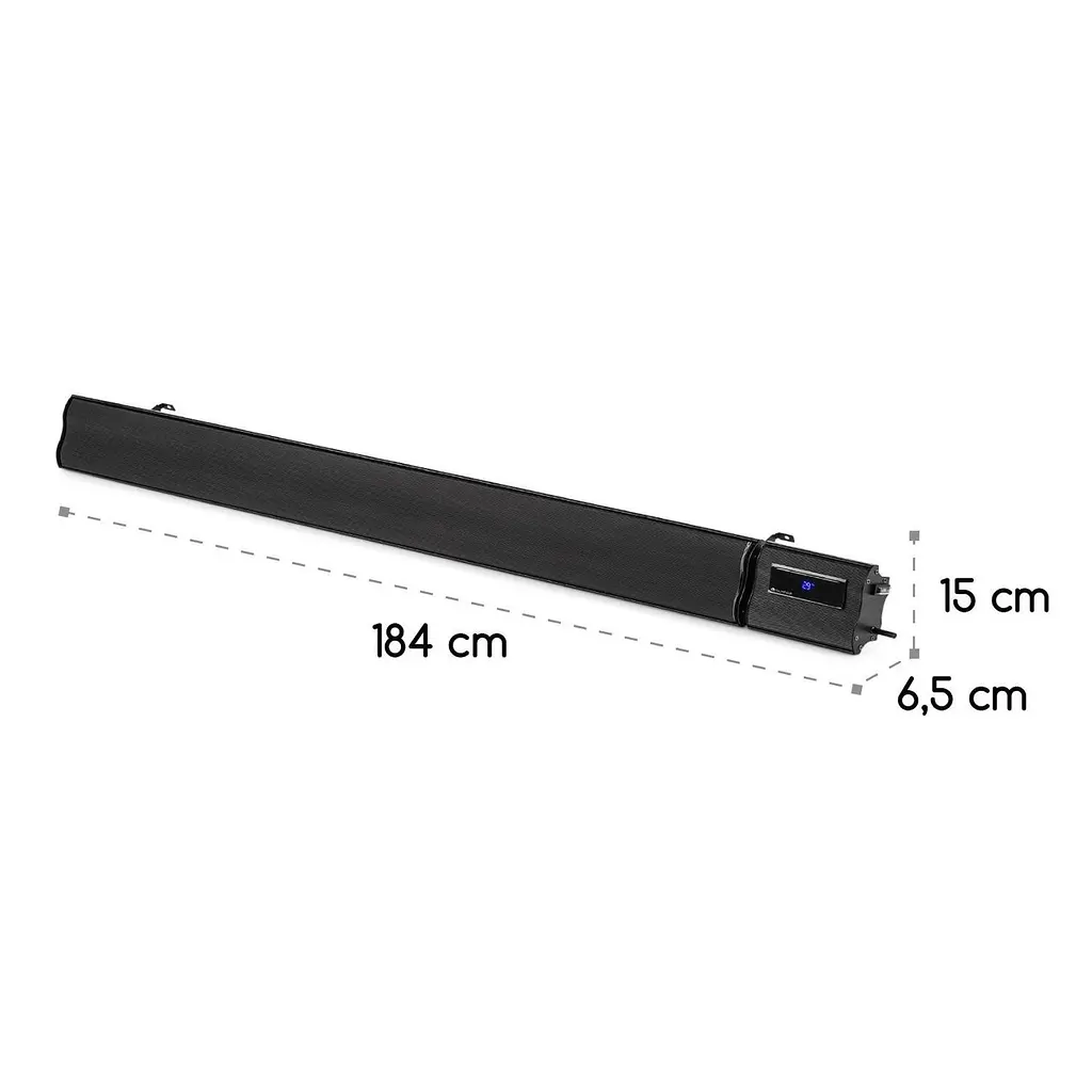 Інфрачервоний обігрівач Blumfeldt Cosmic Beam Plus XXL 3000 Вт (10033698) Чорний - фото 2