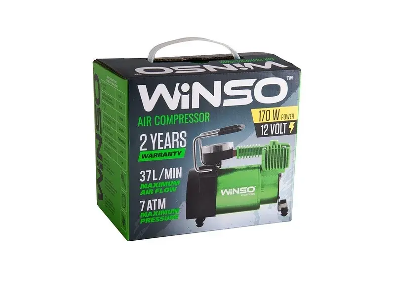 Автомобільний компресор Winso електричний 122000 - фото 3