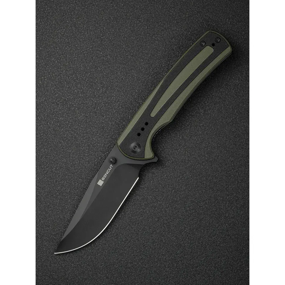 Ніж Sencut Regnator, Black/Green G10, Black Stonewash (S24057-2) - фото 8