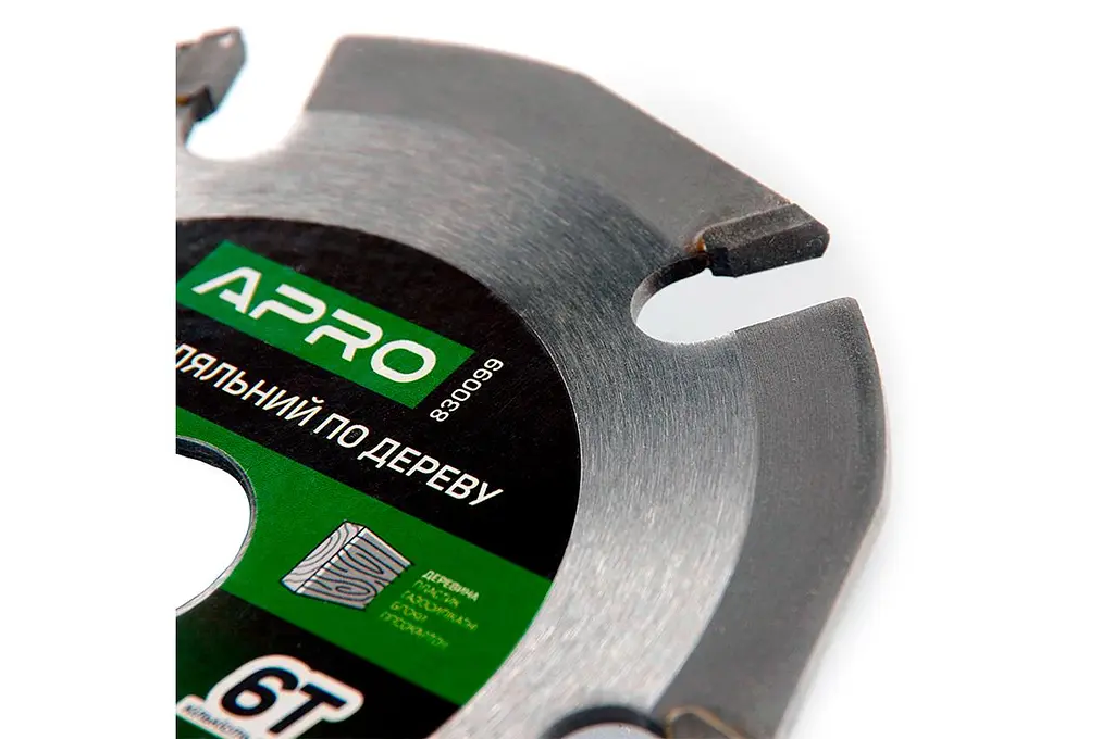 Диск пильний по дереву Apro 125 x 22.2мм x 6T PRO - фото 3