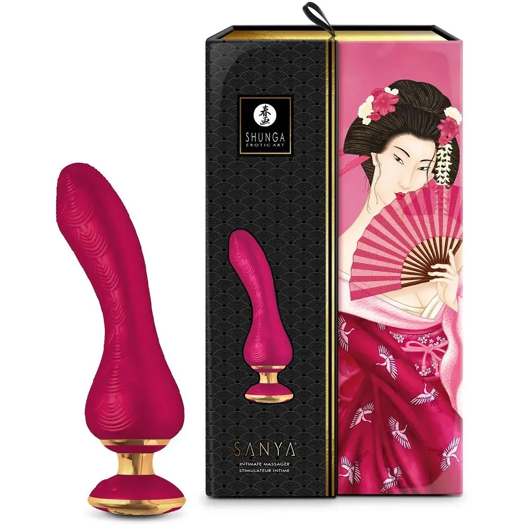 Вібратор для точки G Shunga Sanya Raspberry - фото 6