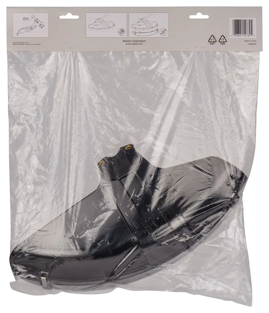 Кожух захисний для акумуляторної мотокоси Makita DUR369A, DUR369L, UR006G, UR007G, UR101C, UR201C (191B54-1) - фото 4